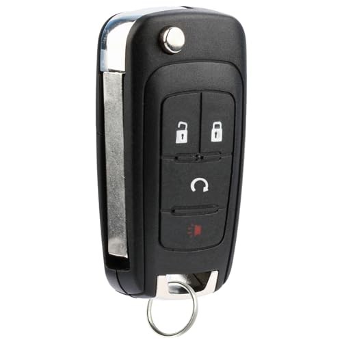 Keyless Entry Remote Start Flip Car Key Fob Control 4-Button Replacement One
