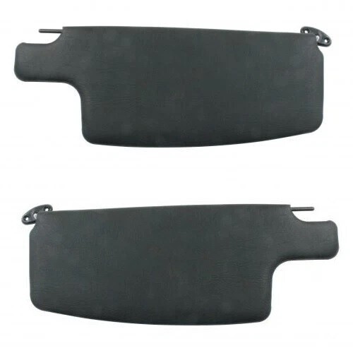 Empi Black Sun Visors & Clip for VW Bug/Beetle 1965-1977 Hard Top, 1973-1979 CV