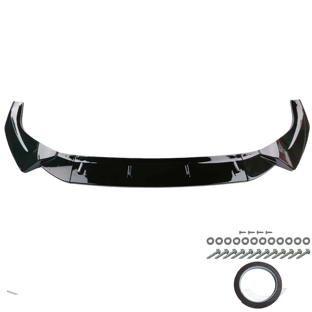 Front Bumper Lip Spoiler Splitter For Audi A5 S-line S5 2021-24 Gloss Black B9.5