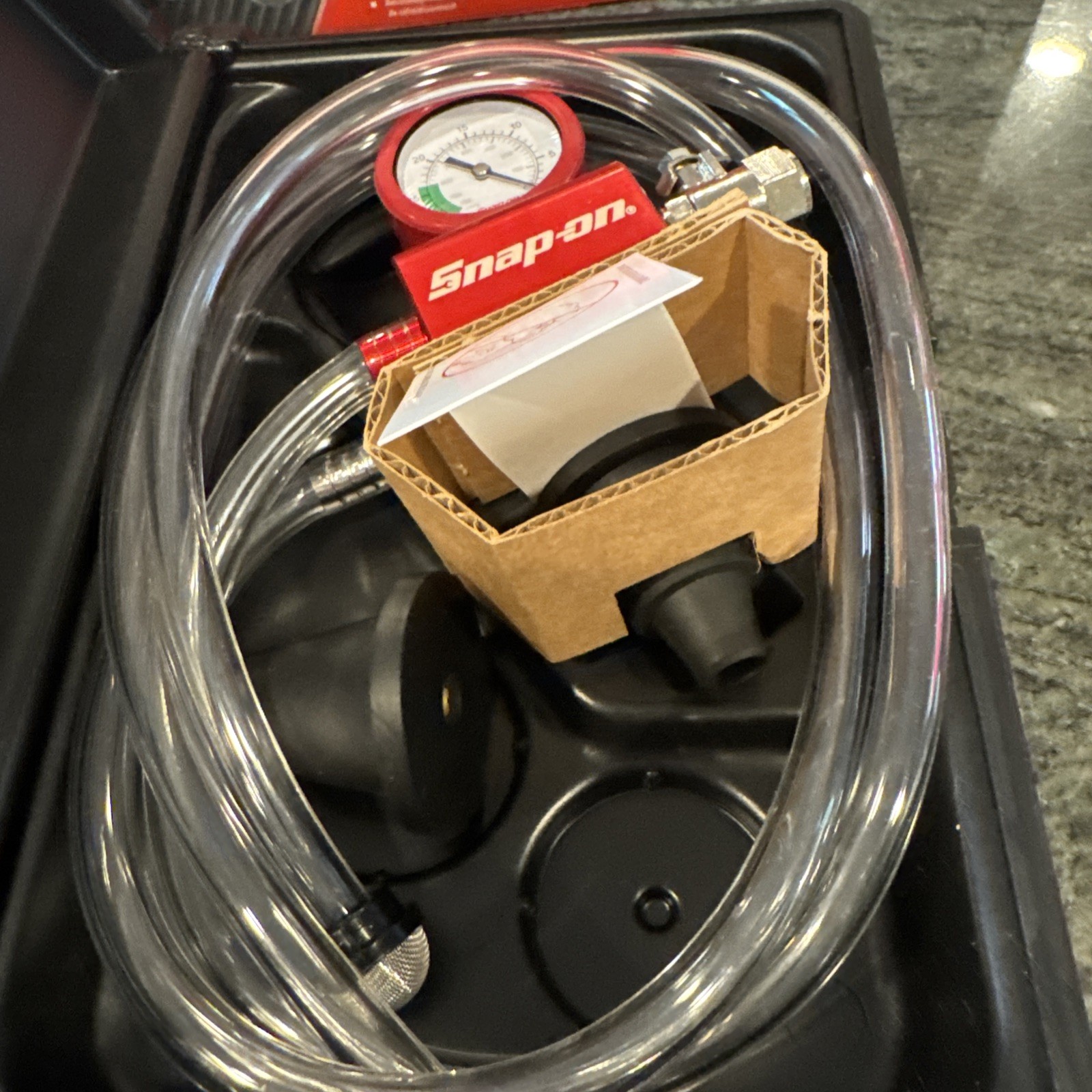 snap on svtsrad272u universal cooling system filler in blow molded case new