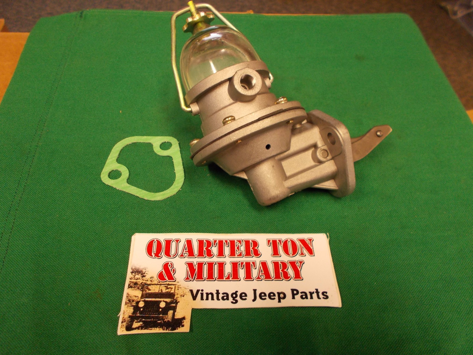 Fuel pump Single action glass bowl Fits 134L 134F engine CJ2A CJ3A MB GPW willys