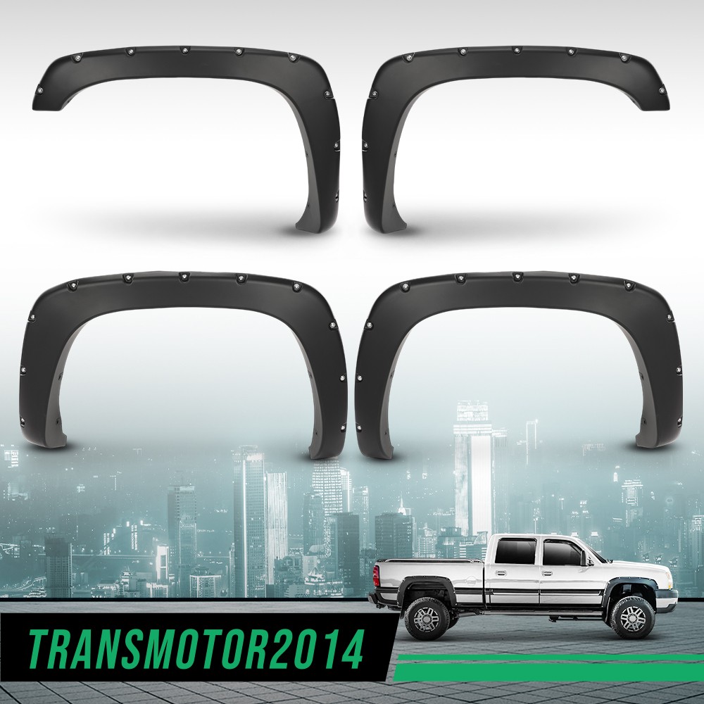 Fit For Chevy Silverado GMC Sierra 99-06 Bolt On Rivet Wheel Fender Flares Cover