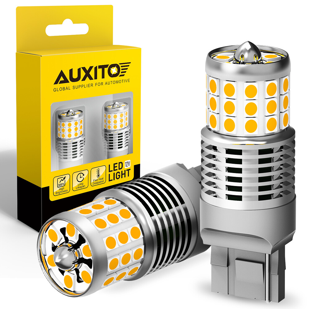 AUXITO Amber 7443/7440 LED Front Turn Signal Light Bulbs Anti-Hyper Flash Canbus