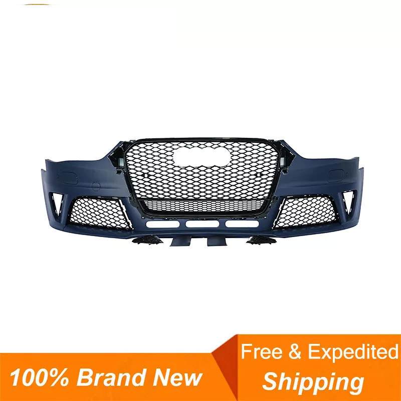 For Audi A4 S4 B8.5 2013-2016 RS4 Style Front Bumper Bodykit With Grill Fog Lamp