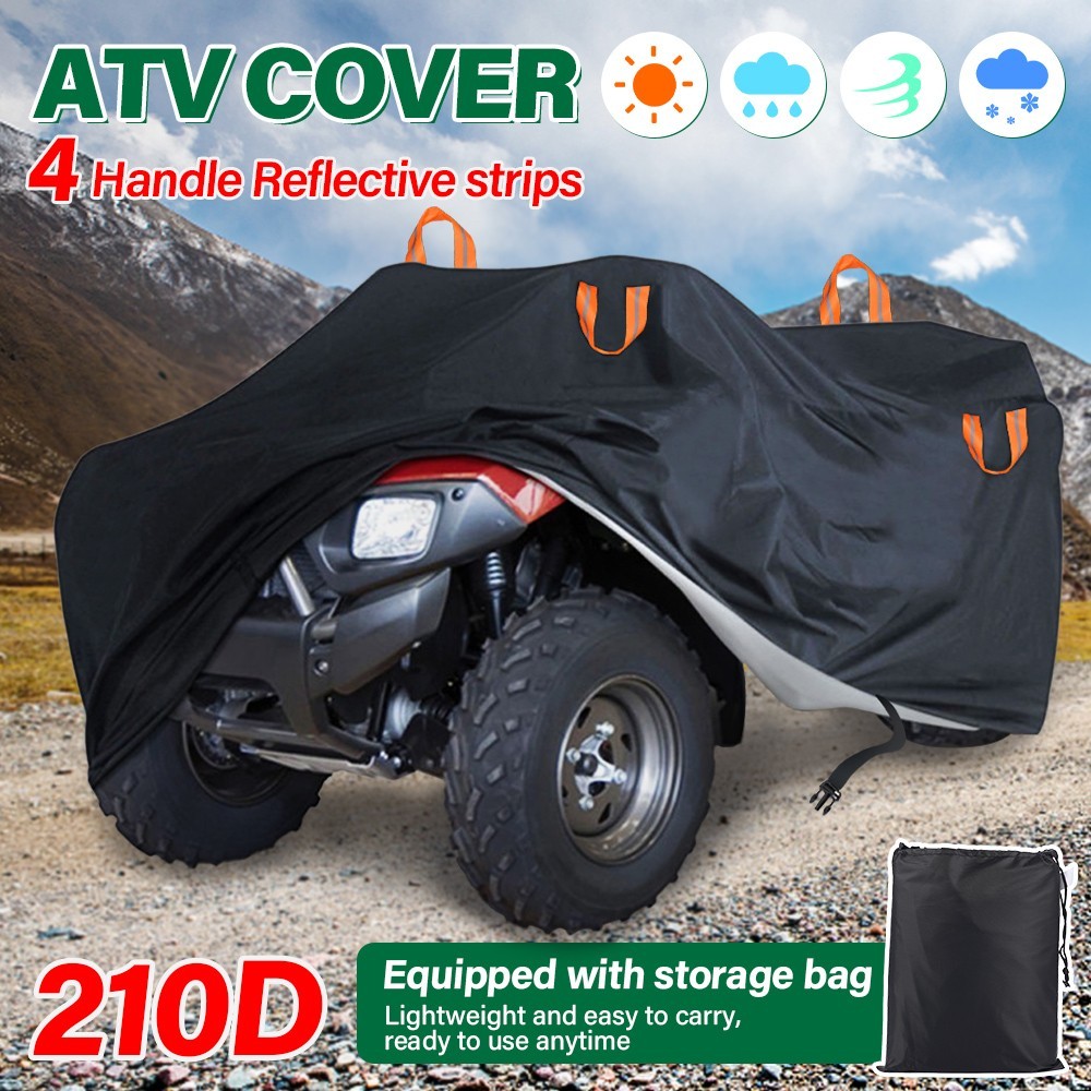 ATV Cover Heavy Duty Universal Fit Quad Cover Waterproof Anti-UV 4 Wheeler Cover