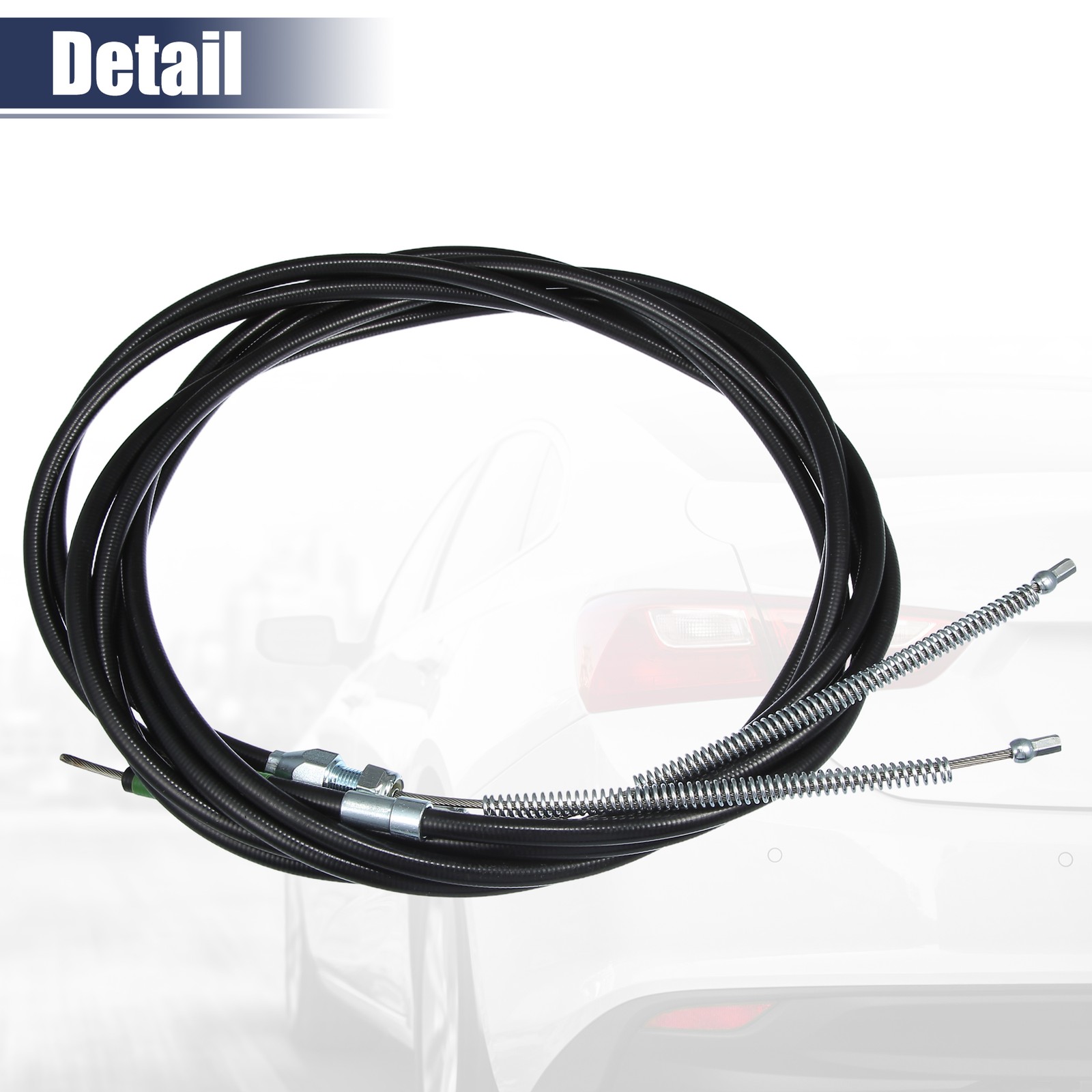 1 Set Universal Auto Car Parking Brake Cable Replacement Black Metal Plastic