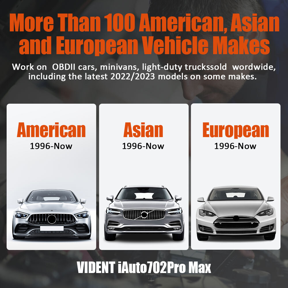Vident 702Pro MAX Car All System Bidirectional OBD2 Scanner Diagnostic Tool TPMS