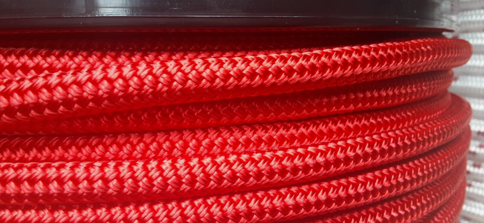 1/2 x 200 ft. Double Braid-Yacht Braid polyester rope. Red