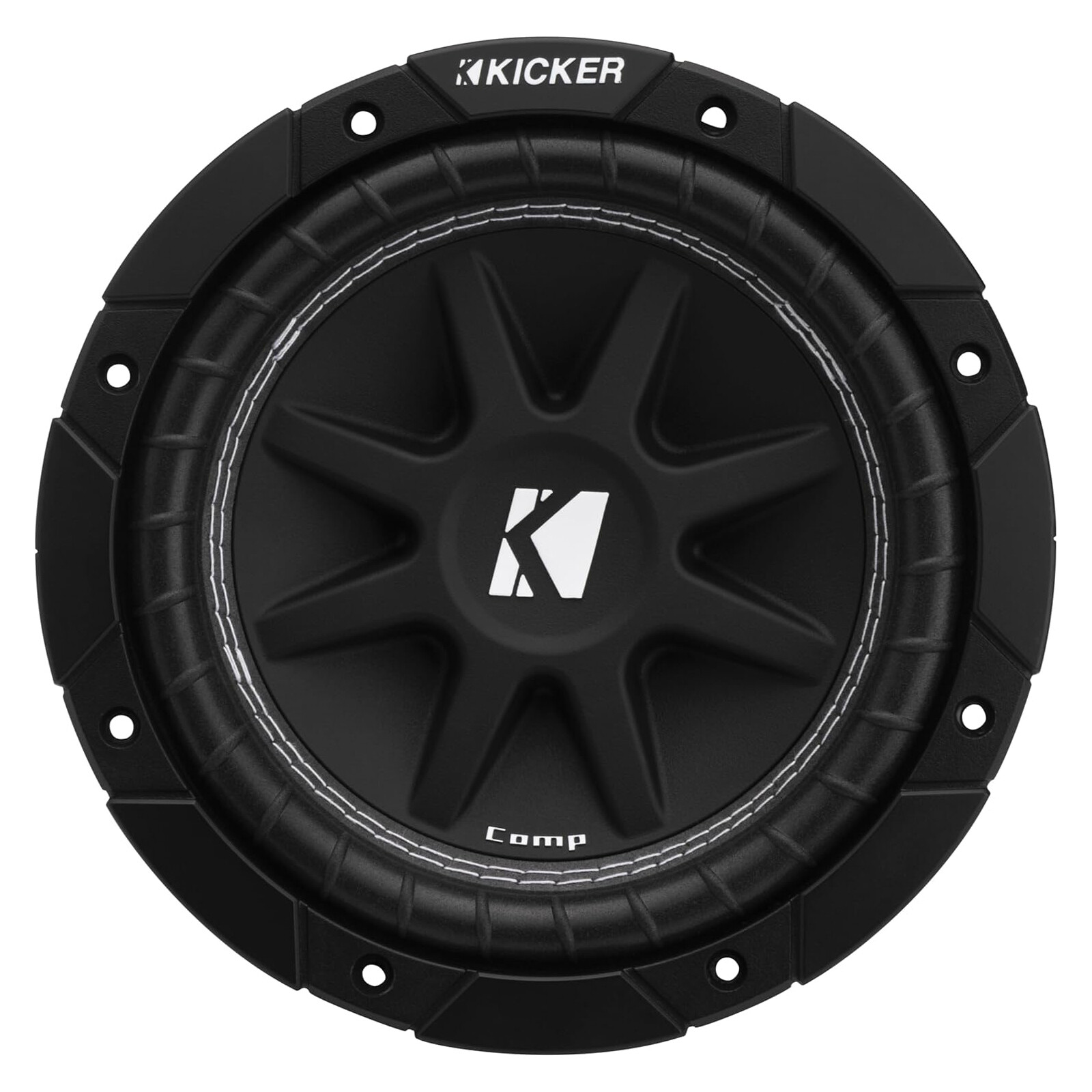 Kicker 43C84 Comp 8″ SVC 4-Ohm, 100W RMS 200W Peak Sub for Car, Truck, SUV, UTV