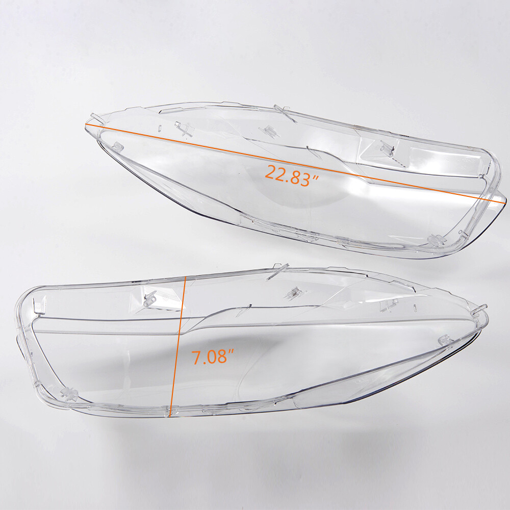 2 PCS Headlight Lens Cover Left Right Fit For BMW 5-Series F10 LCI F11 LCI F18