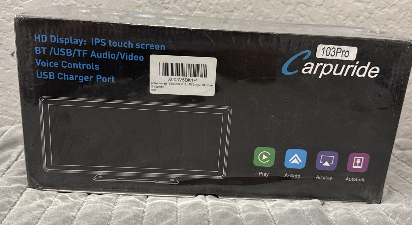 Carpuride W103PRO Portable Car Stereo Audio Wireless Apple CarPlay Android – New