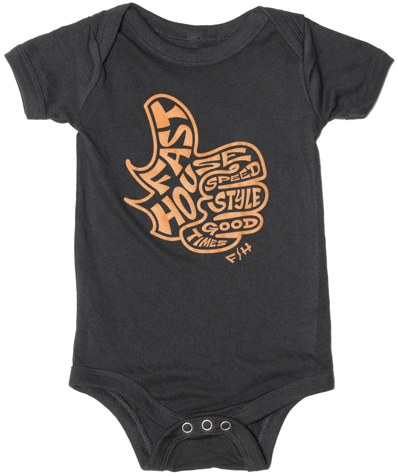 Fasthouse Satisfaction Infant Short Sleeve Romper Black