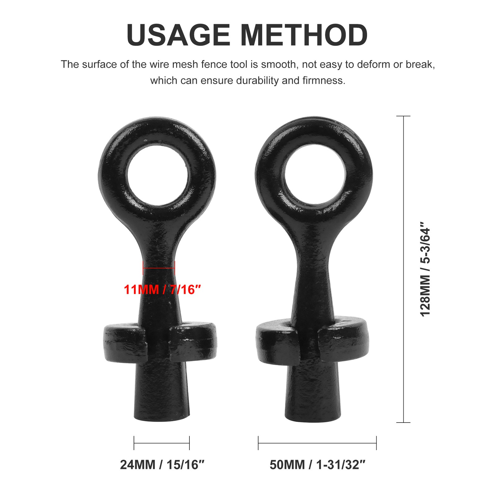 Barbed Wire Puller 2PCS – Fence Stretcher Tool for Tightening Repair Tool Set