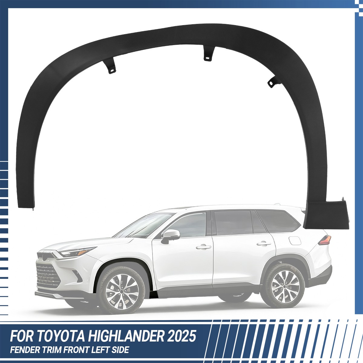 Front/Rear/Left/Right Fender Trim Molding For Toyota Grand Highlander 2024 2025