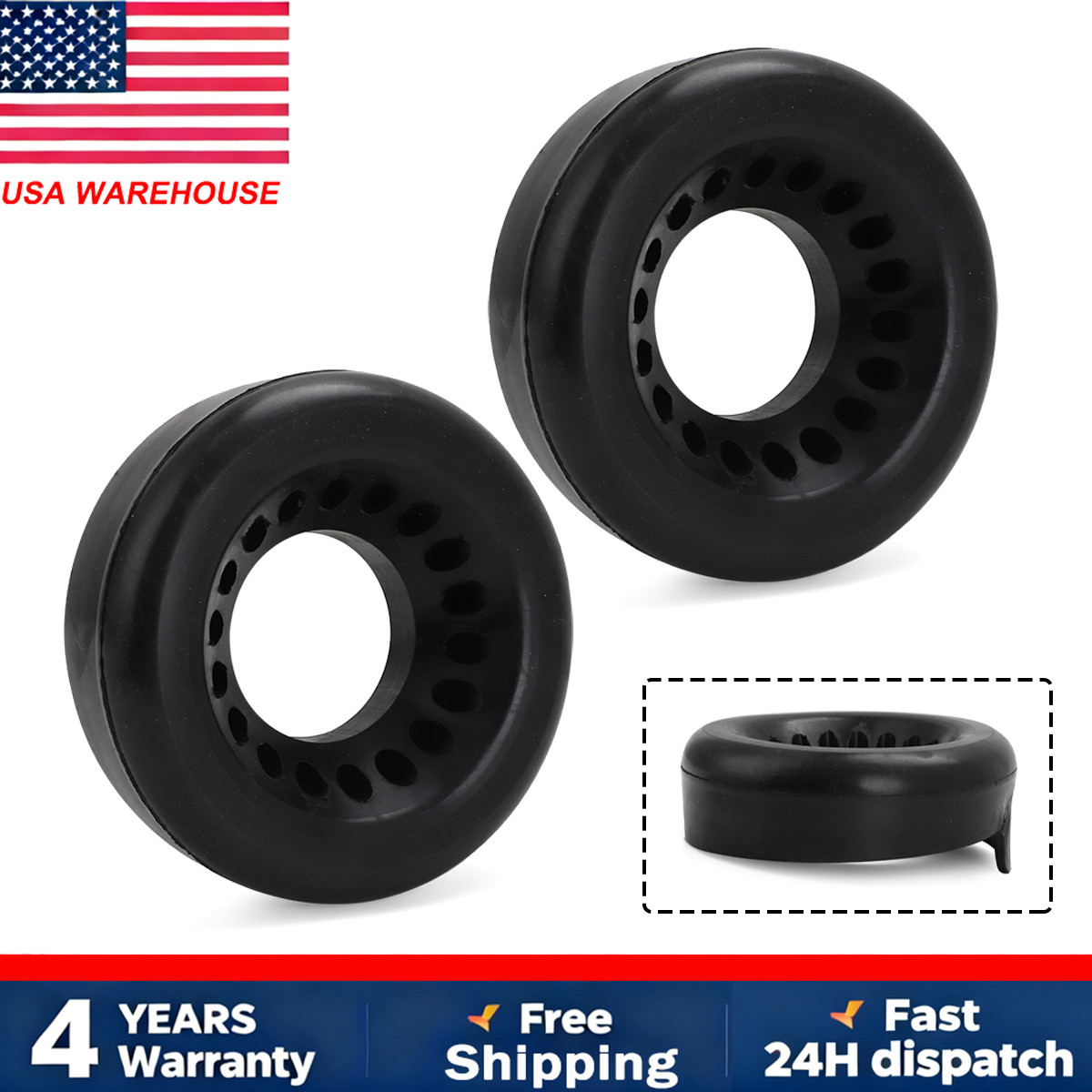 1Pair Rubber Coil Spring Isolators For Chevrolet Camaro Pontiac Firebird 1993-02