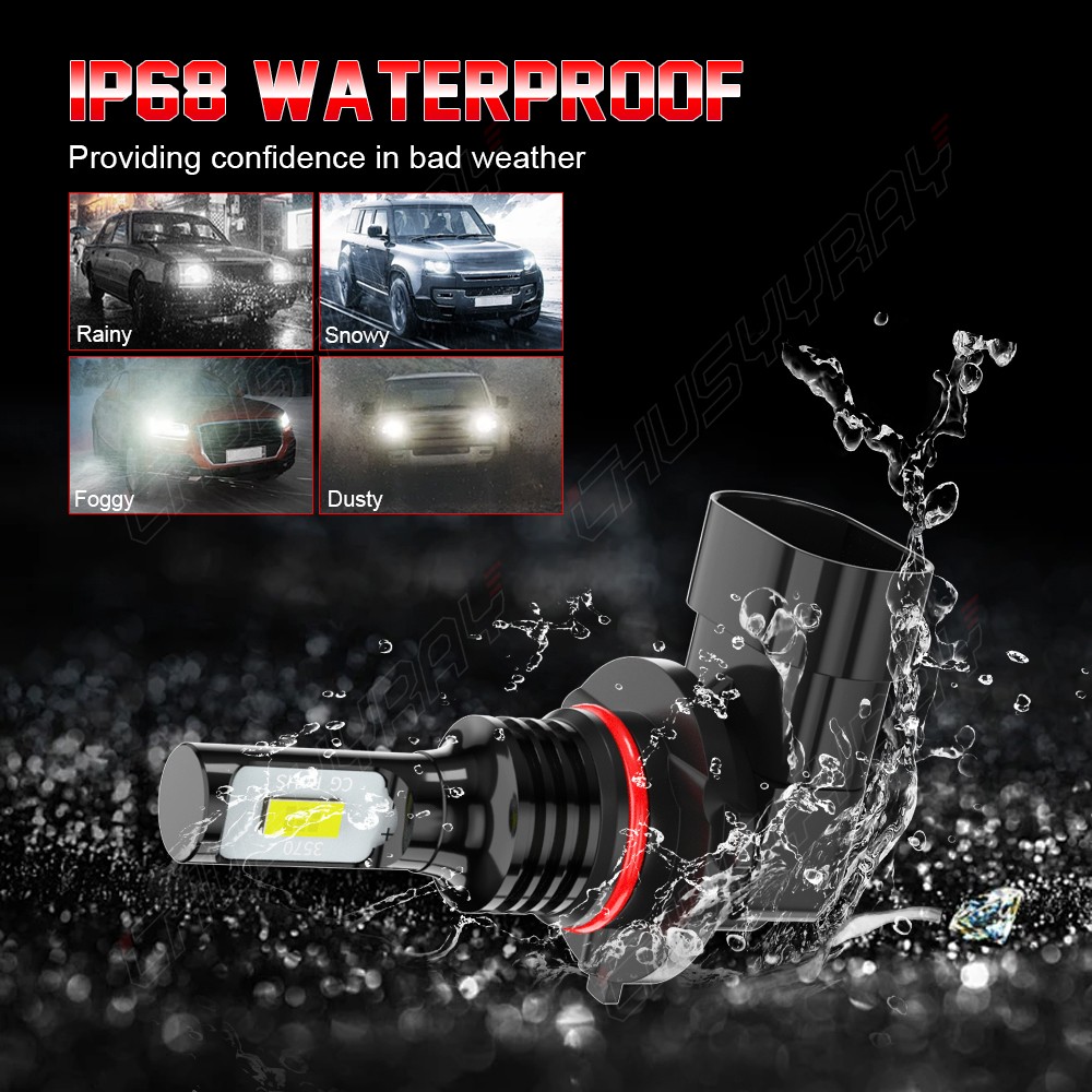 For Ram 1500 2011-2018 LED Headlights Kit Hi-Lo Beam + Fog Light Bulbs 12000LM