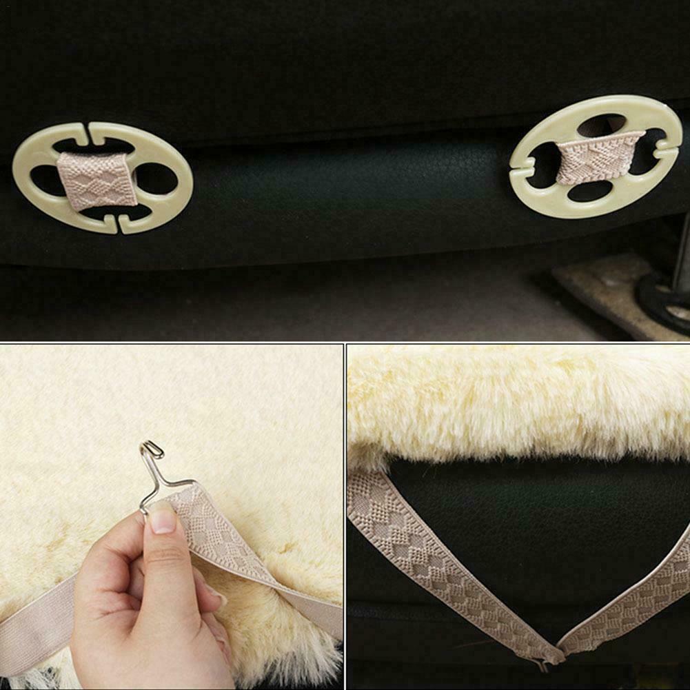Universal Soft Short Plush Warm Car Seat Cover Cushion Mat Interior Accessories