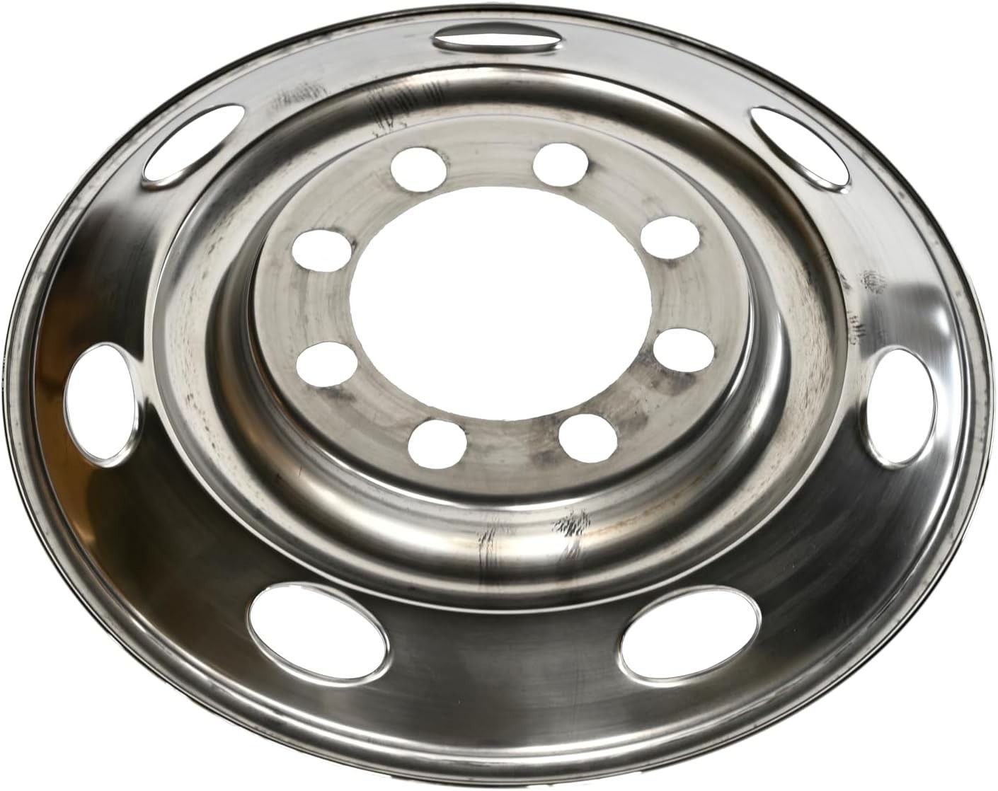 16” 8 Lug Stainless Steel Wheel Simulator Kit for Single Wheel Trailer 7 Holes