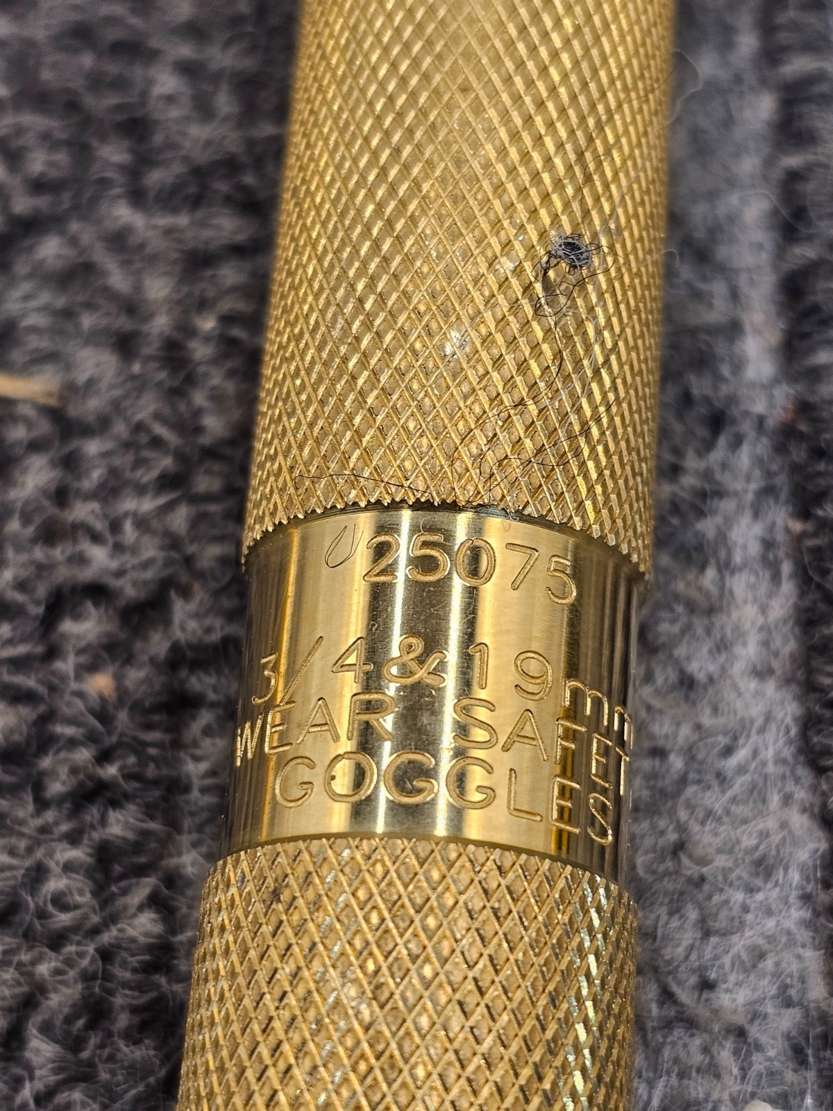 4-Piece Brass Drift Punches Double-Knurled Grip 5/8in, 3/4in, 1/2in and 3/8in