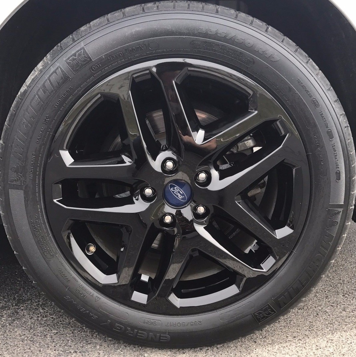 2013-2016 Ford FUSION 17″ BLACK Wheel Skin Hubcap Cover Alloy Wheel IMP-372X-17″