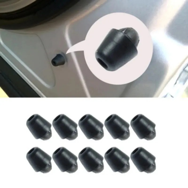 10pcs Car Door Rubber Buffer Pads Anti Collision Shock Absorber Hood Trunk