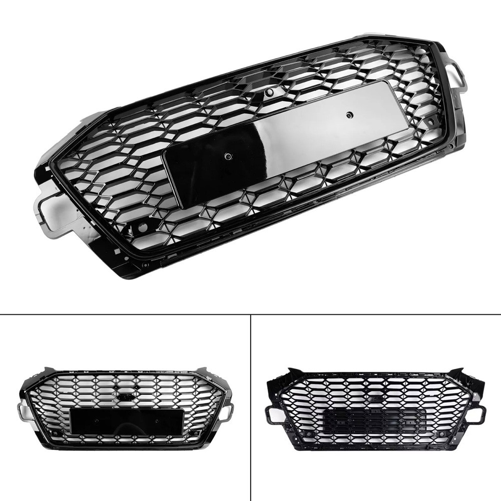 For Audi A4 B9.5 S-Line S4 2020-2022 Front Bumper Grille Honeycomb Center Grille