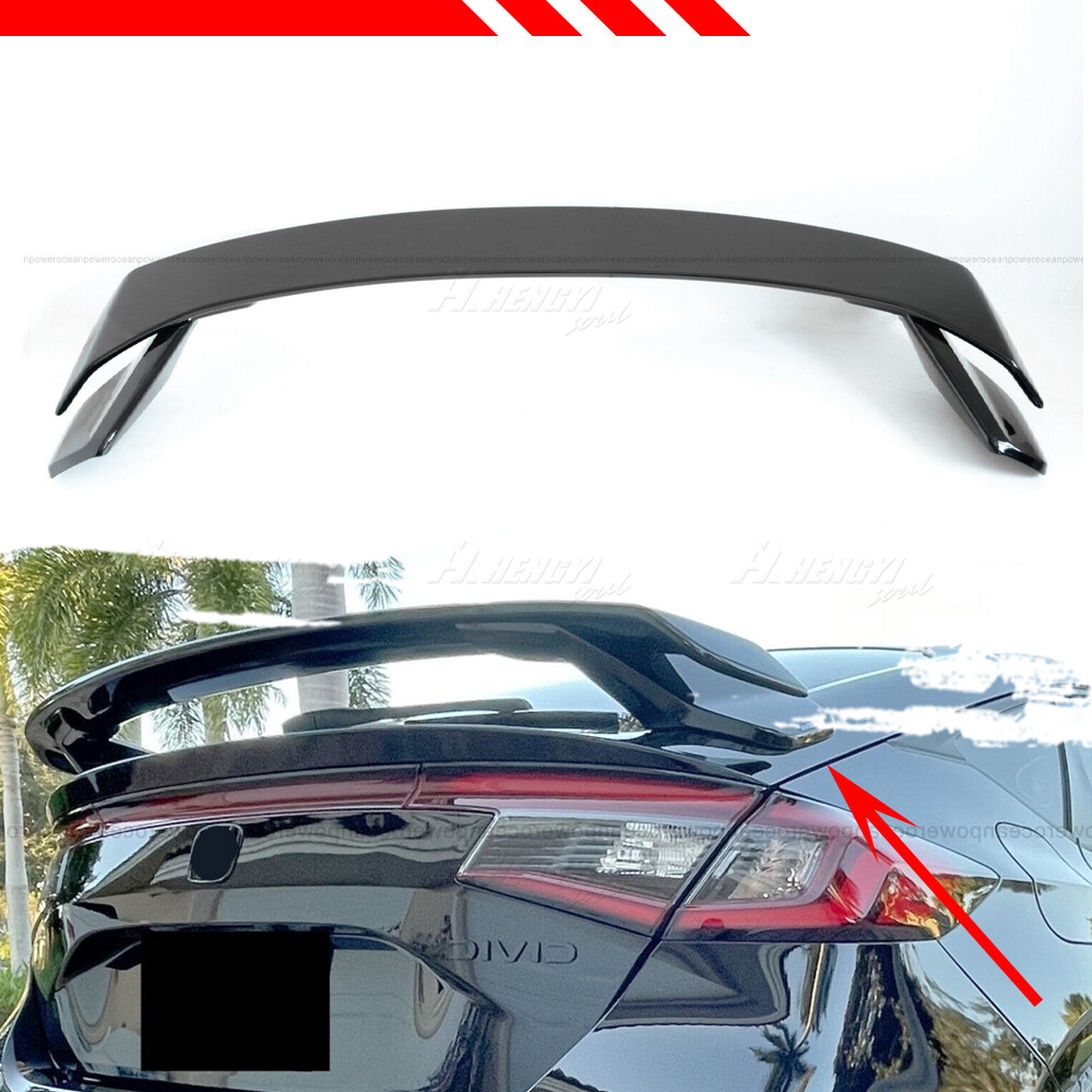 For 2022-2024 Honda Civic Hatchback HP Style Rear Trunk Spoiler Wing Gloss Black