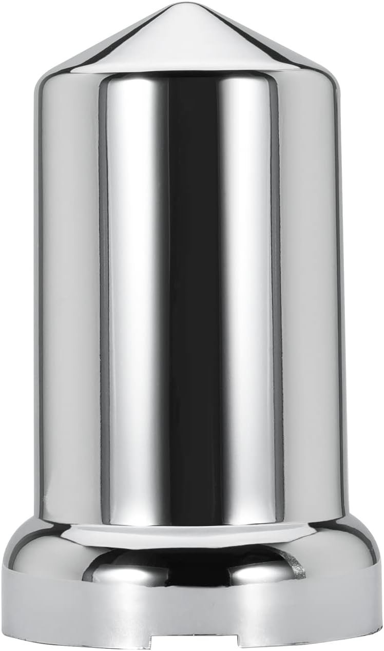 33mm Chrome ABS Plastic Lug Nut Covers Caps for Semi Truck (Pack of 40)