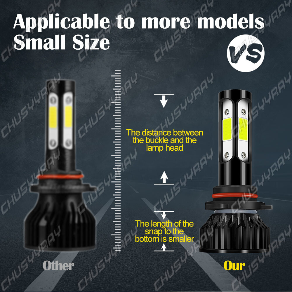 6000K For GMC Yukon Denali 2004 2005 Combo 6x LED Headlight +Fog Light Bulbs Kit