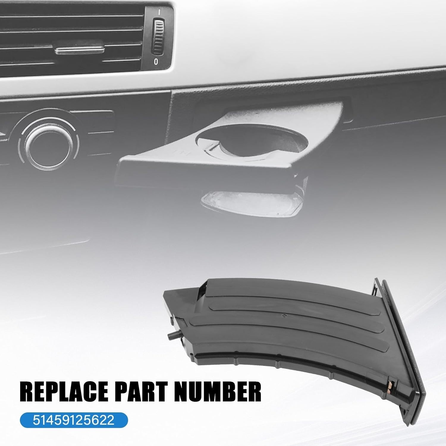 Driver Side Cup Holder Compatible BMW 5 Series E60 E61 2004-2010 51459125622