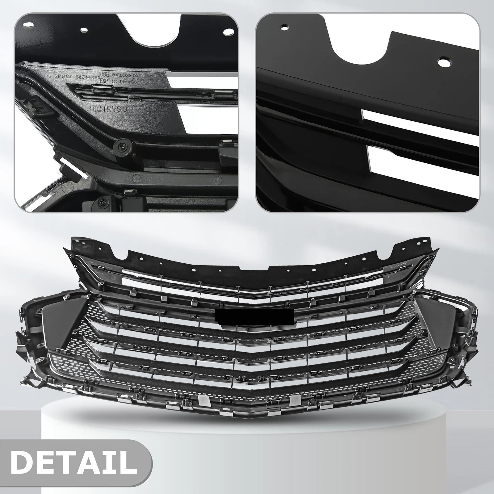 Front Bumper Upper Grille Glossy Black 84297944 For 2018-2021 Chevrolet Traverse
