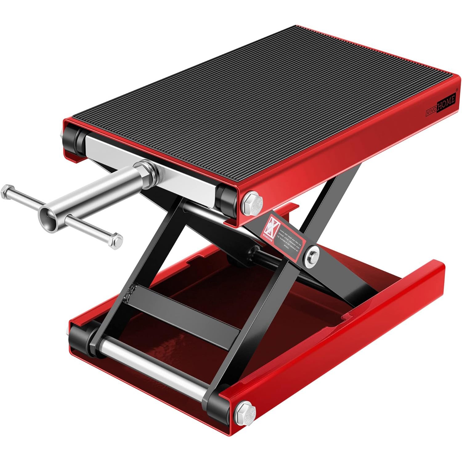 1100 LBS Motorcycle Lift Scissor Jack Wide Deck Hoist Stand for ATV Dirt Bike