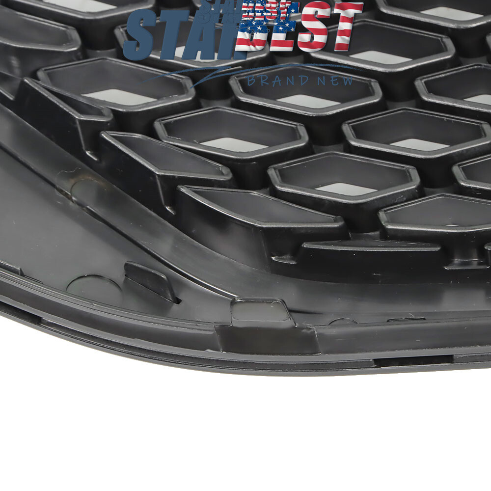 Gloss Black Front Upper Grille Grill Honeycomb Fit For 2011-2017 Toyota Sienna
