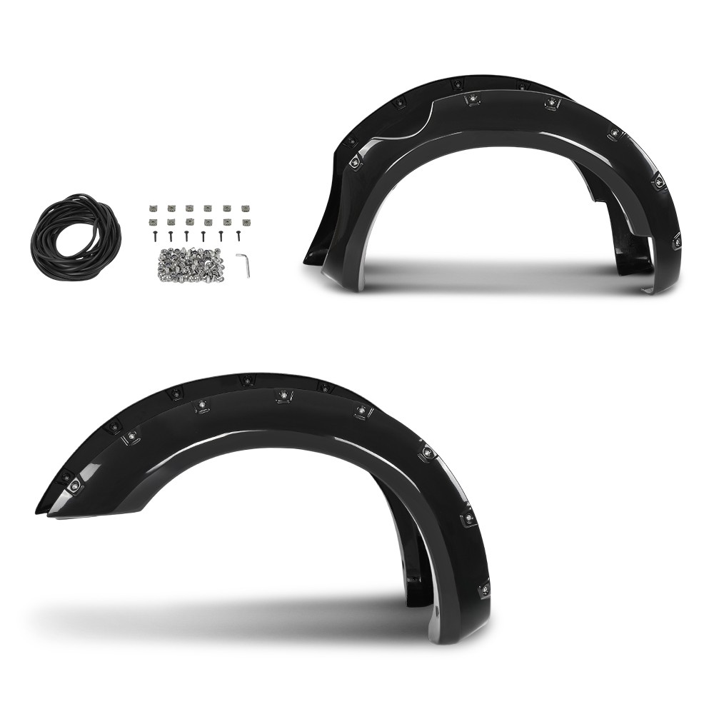 Pocket Rivet Bolt On Fender Flares Fit For 2006-2020 Nissan Frontier 5′ Bed