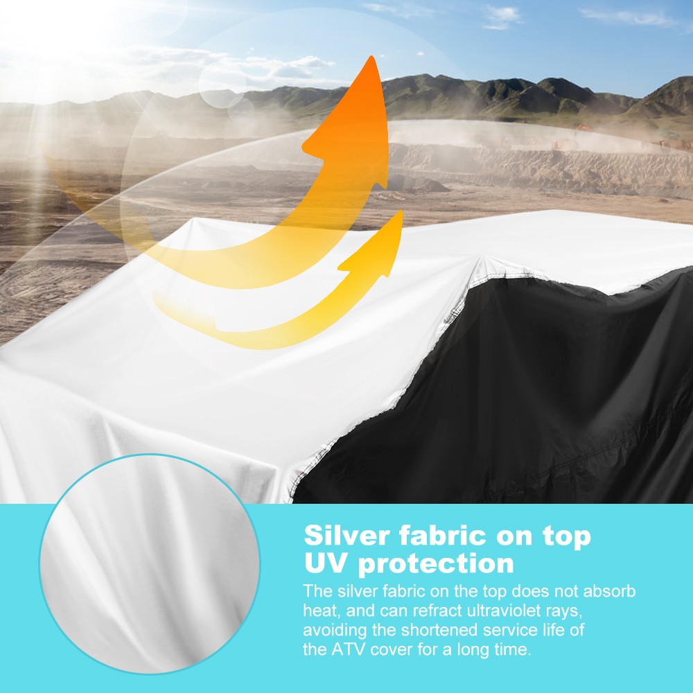 XXXL Waterproof ATV Cover 100 inch All Weather Rain Snow Dustproof UV Protection