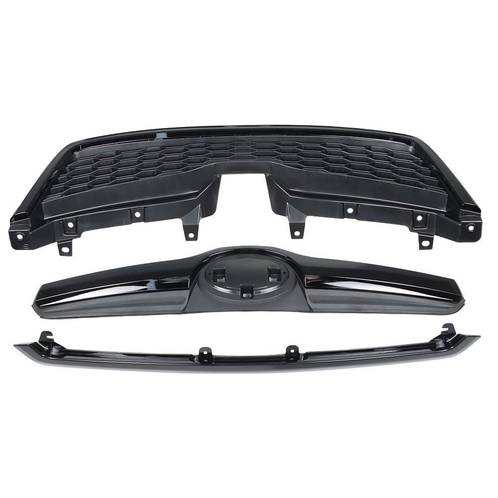 Gloss Black Upper Grille Honeycomb Grill Assembly For 2014-2018 Subaru Forester