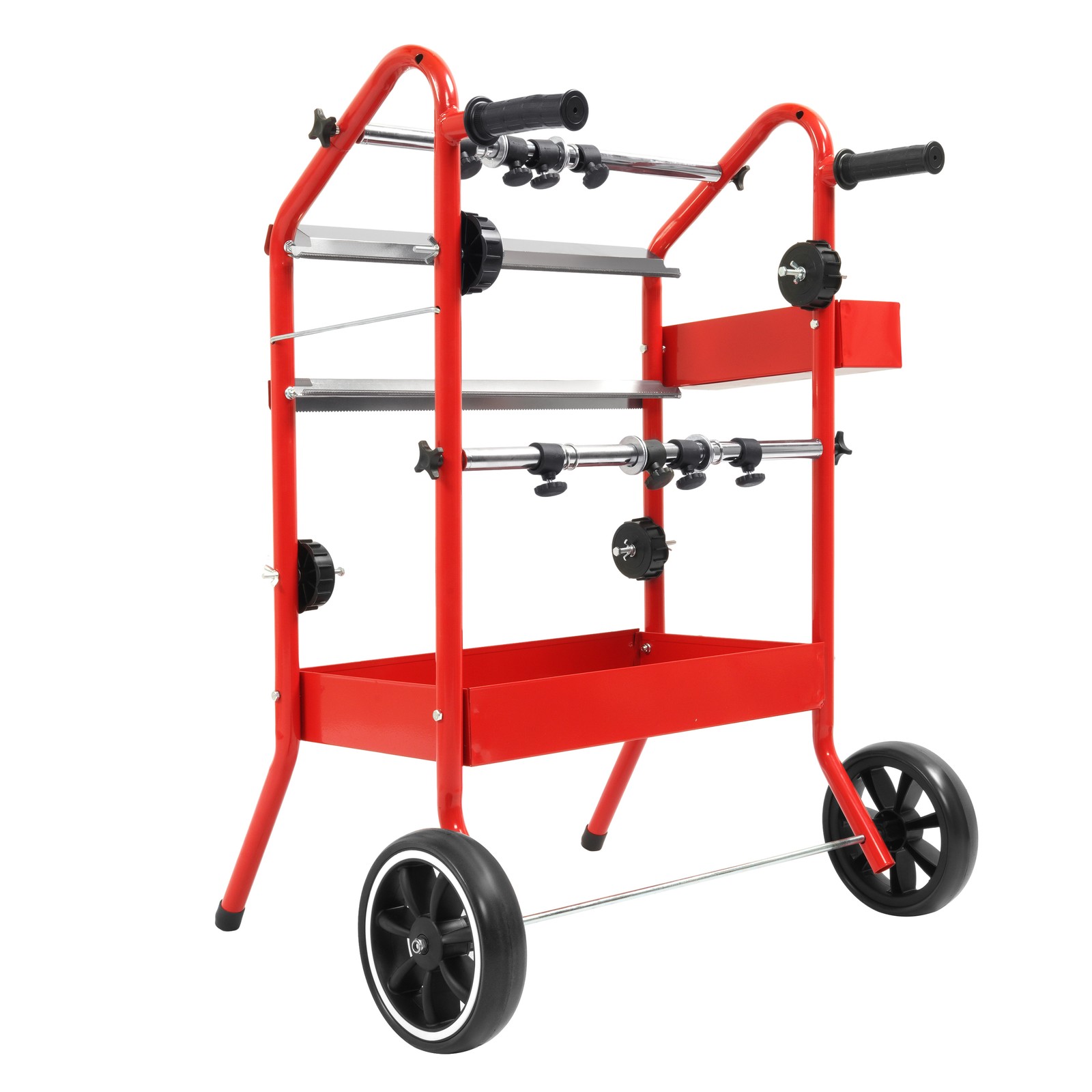 18″ Mobile Multi-Roll Masking Machine Dispenser w/ 2 Paper Bars for Auto Body