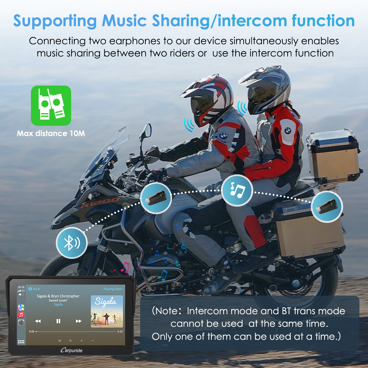 Carpuride W702Pro Wireless Carplay Android Auto Waterproof Touchscreen For Motor