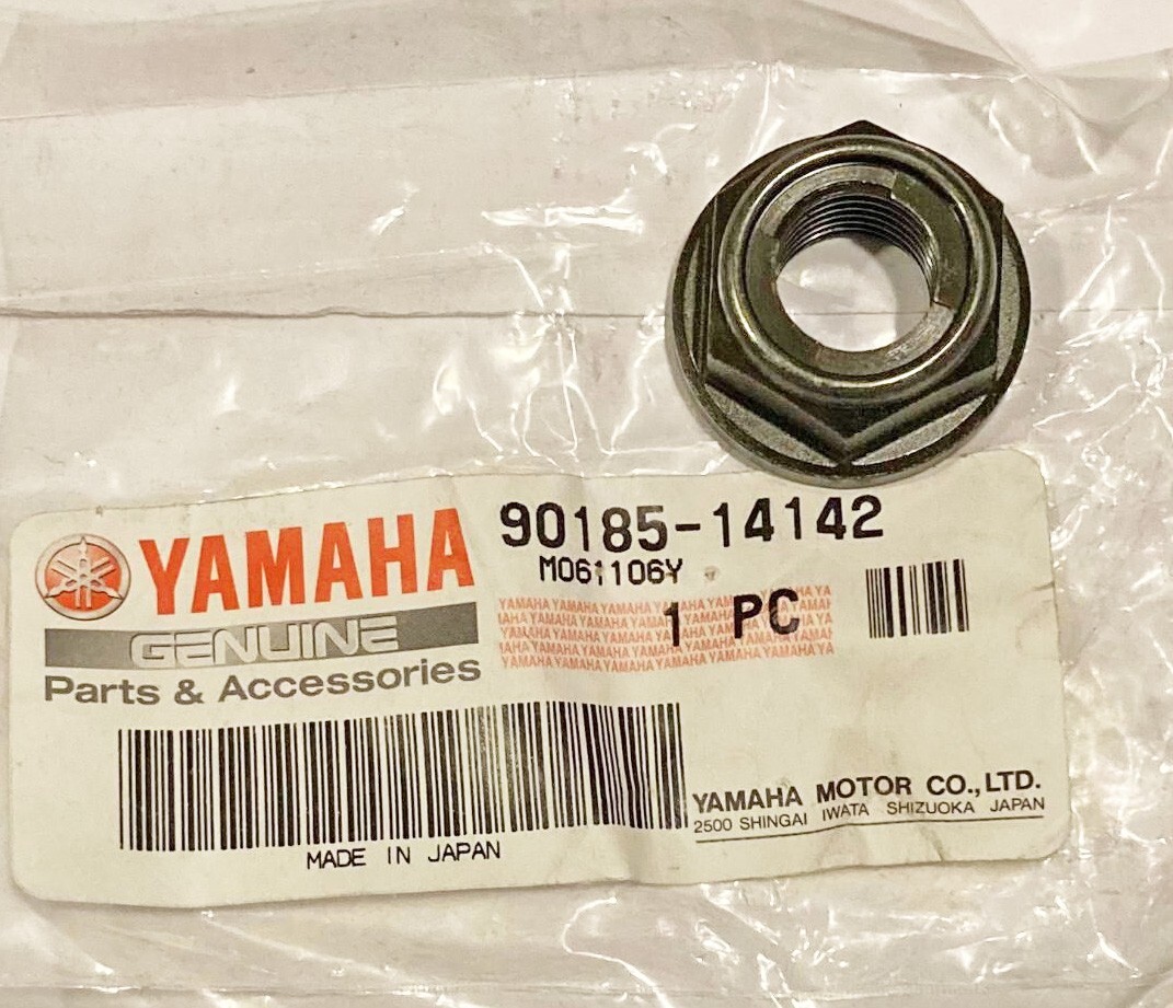 New Yamaha 14X1.50 self-locking flange u-nut 90185-14142-00
