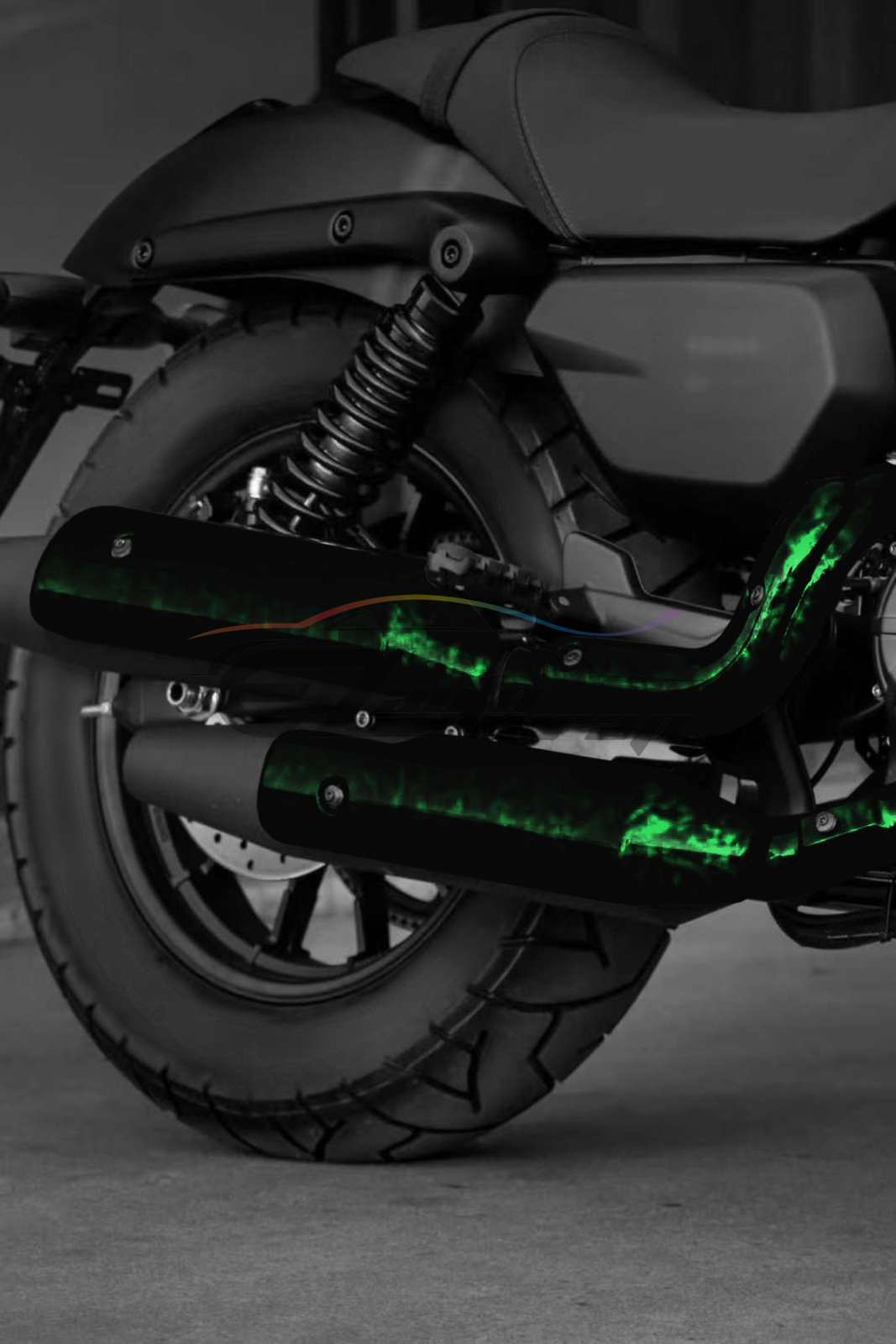 24K Chopped Forged Carbon Fiber Gloss Venom Green Vinyl Wrap Sticker Decal Sheet