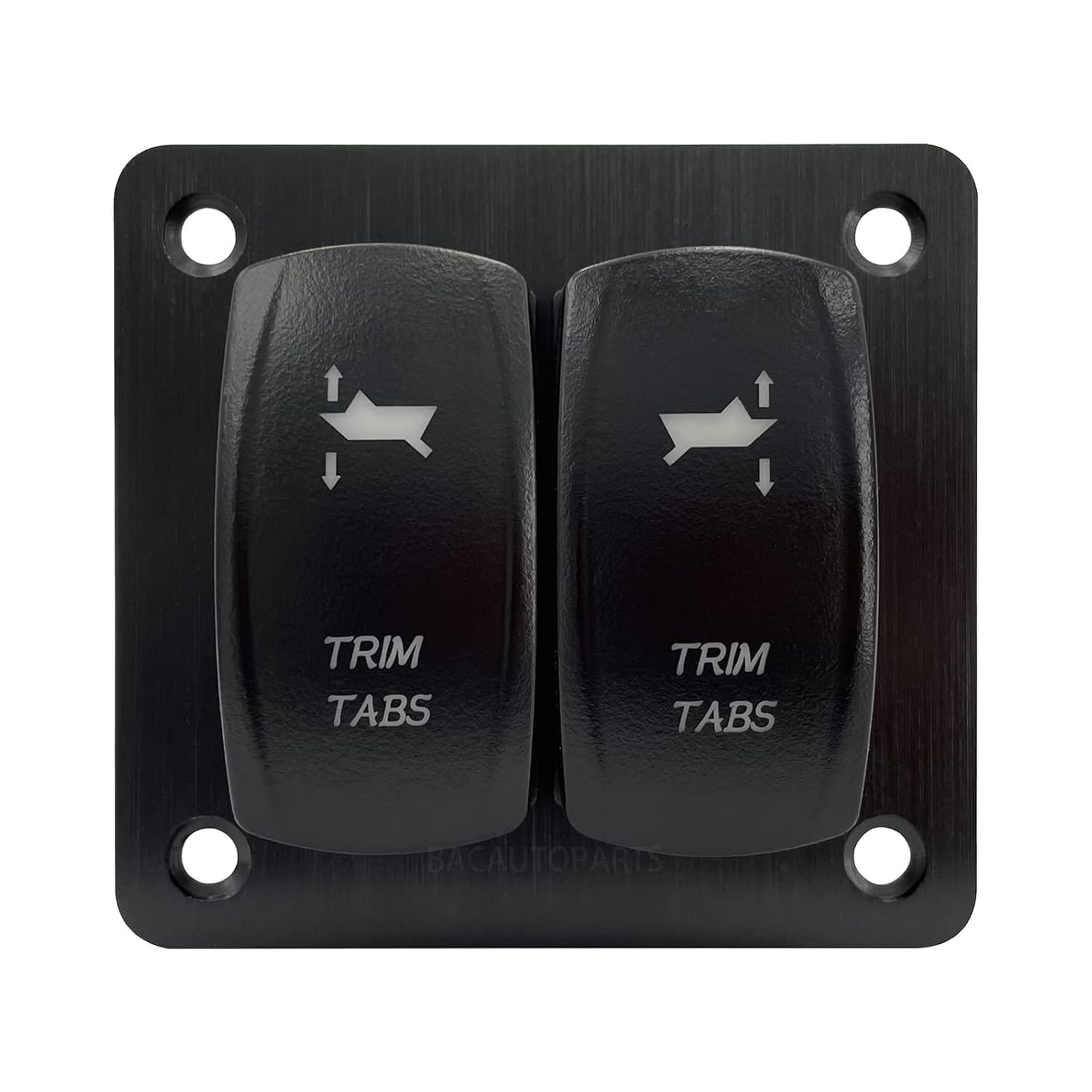 Boat Trim Tabs Switch Panel Waterproof IP68 Marine Dual Blue LED 12V 20A 24V 10A