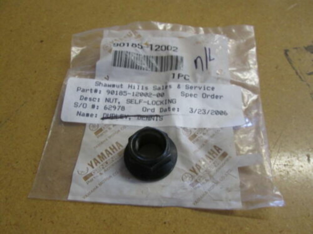 QTY 2 | Yamaha OEM Self-Locking Nut 90185-12002 Genuine Yamaha Fastener
