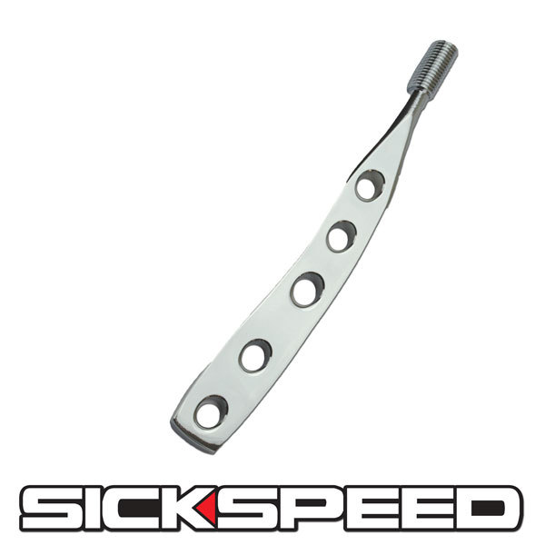 CHROME PLATED SHORT SHIFTER STICK FOR MUSTANG MANUAL GEAR SHIFT 12X1.25