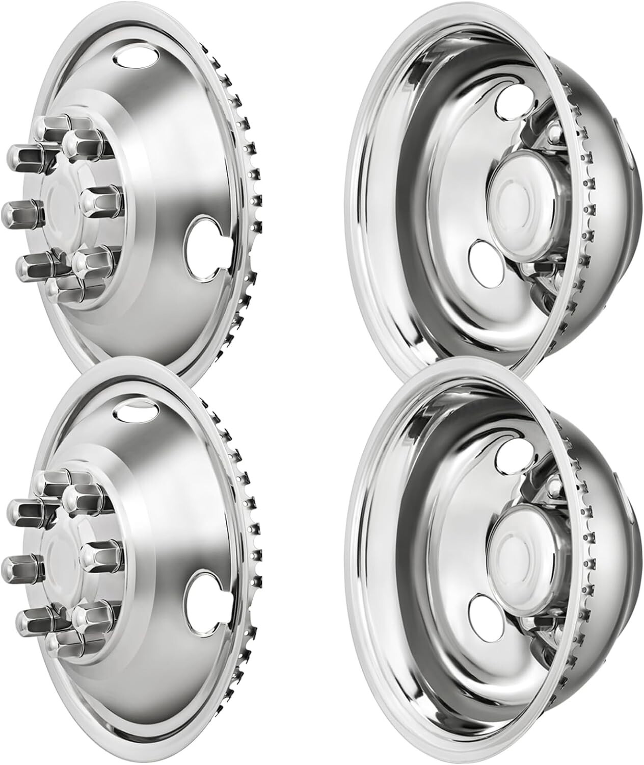 2008-2021 Ford E350/E450 Van 16″ 8 Lug Dually Wheel Simulators Dually Rim Covers