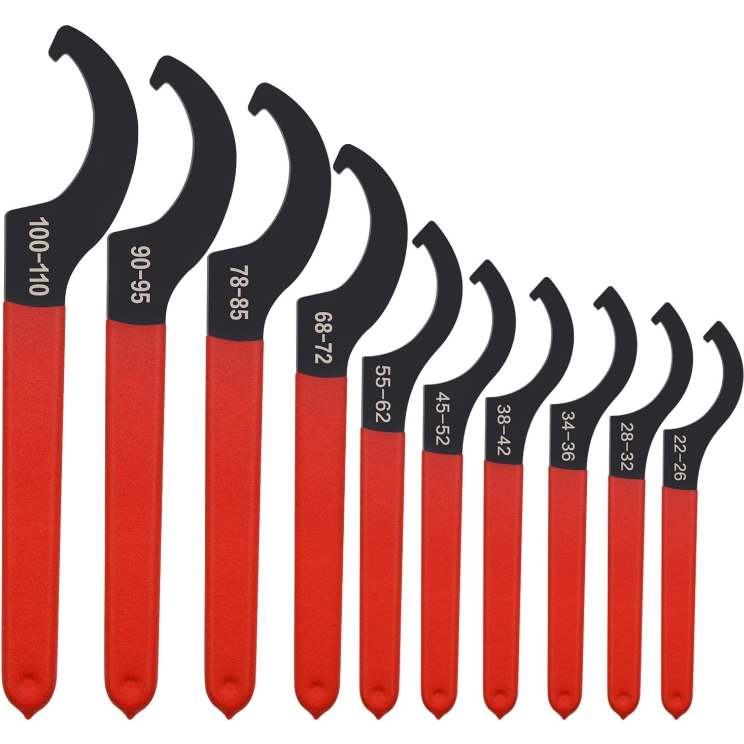 10pcs Coilover Spanner Wrench Set Suspension Shock Adjustment High Carbon Steel