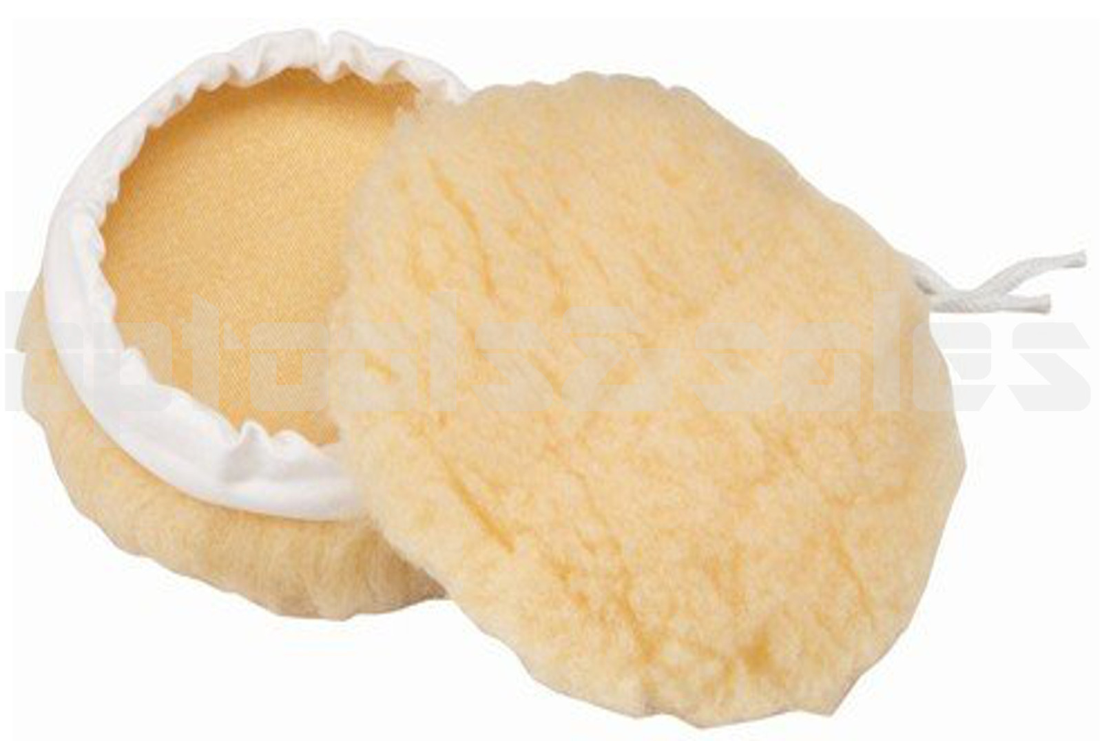 Lot of 5 – 7″ Wool Buffing Wheel Pad Polishing Bonnet Tie On for Car Polisher