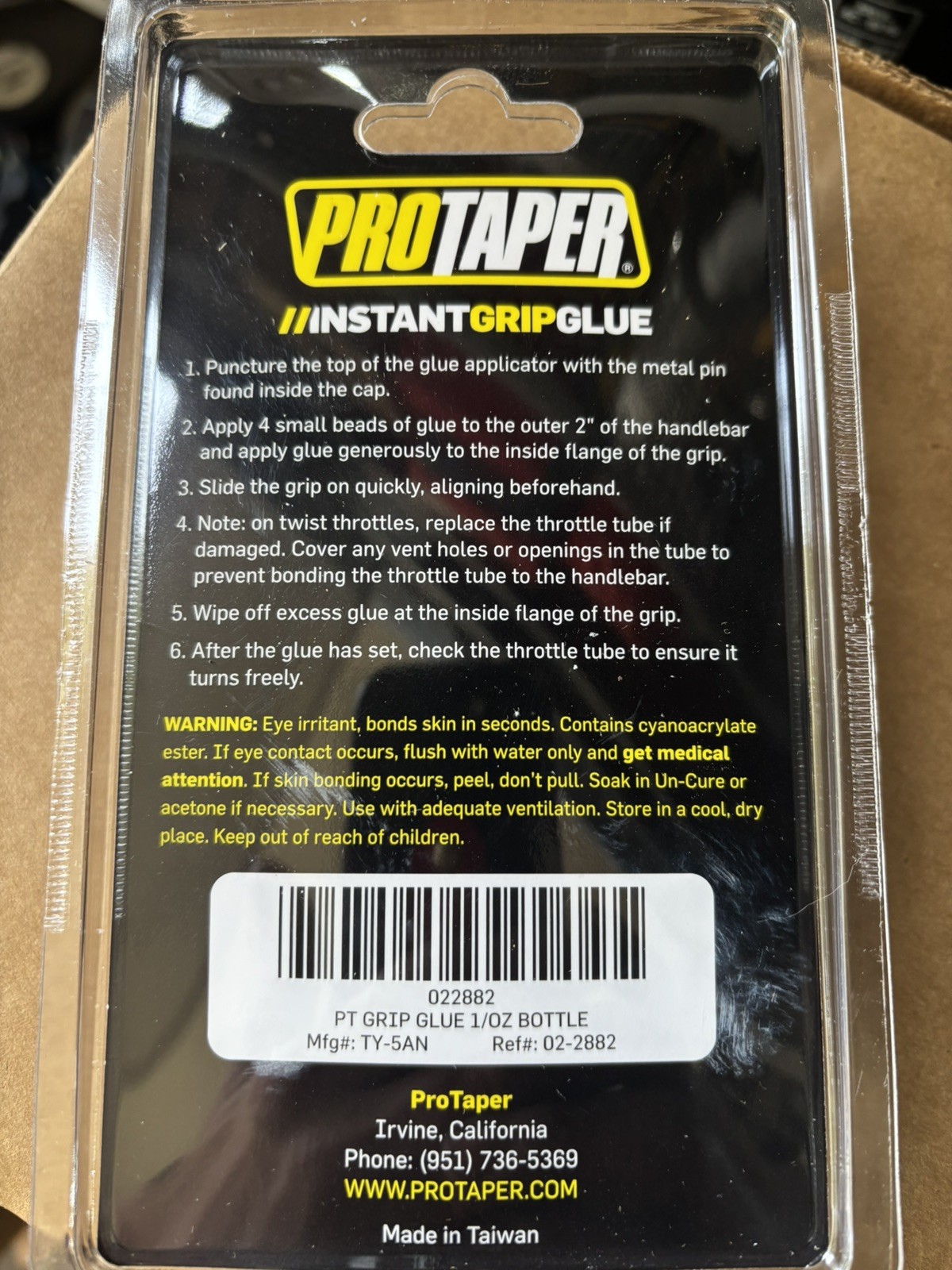ProTaper Instant Grip Glue Pro Taper Quick Drying Motorcycle Dirt Bike ATV MX