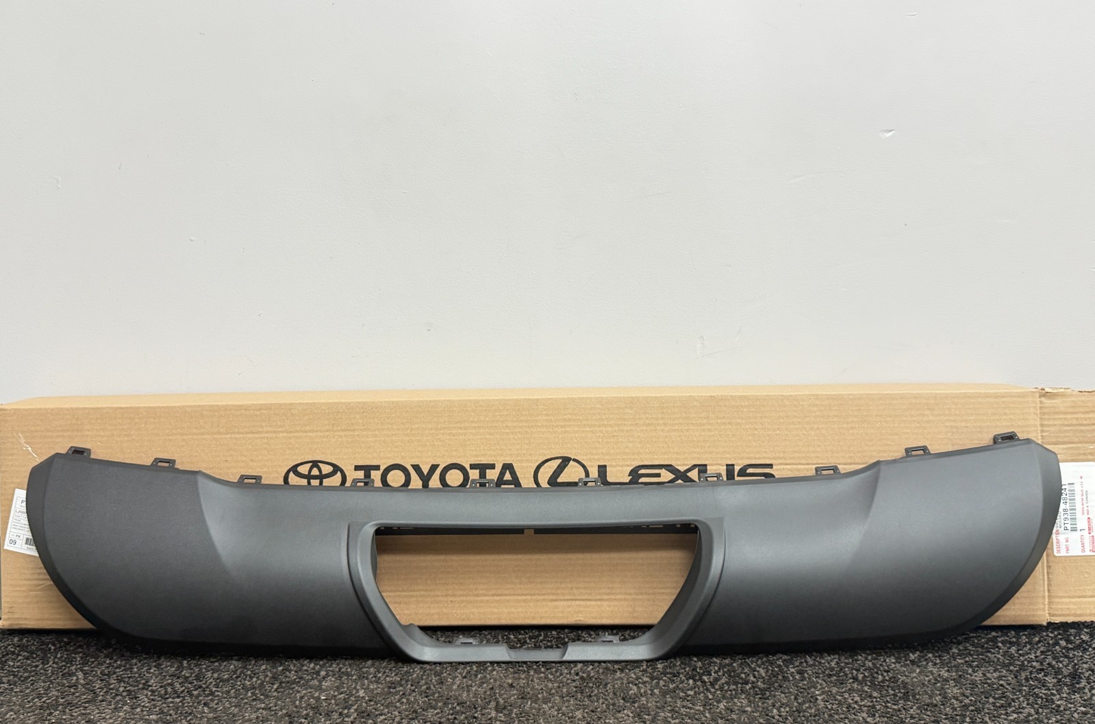 2024-2026 Grand Highlander (XLE) Black Rear Tow Hitch Bumper Cover | Genuine OEM