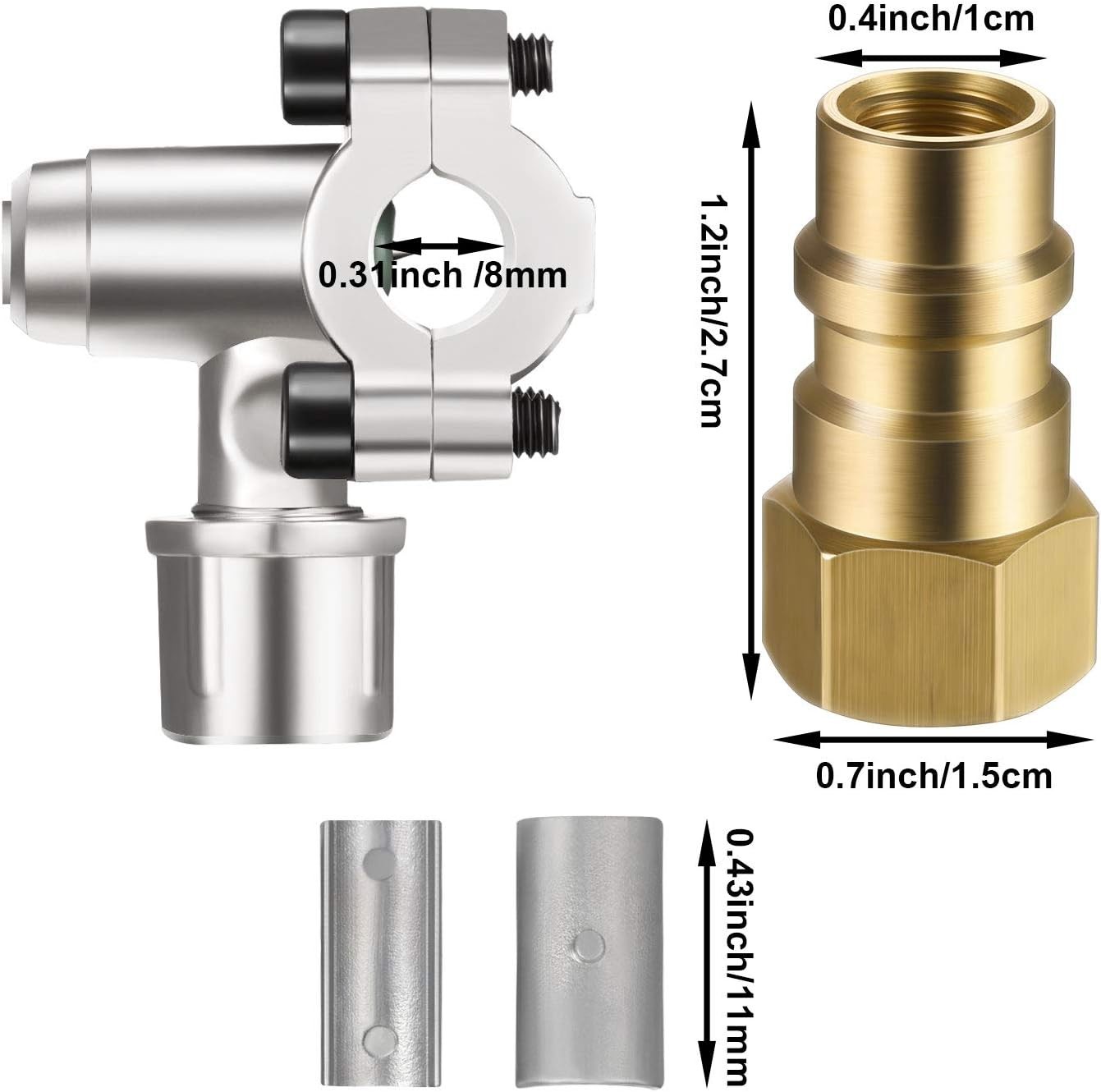 Bullet Piercing Valve Kit with Dust Cap Converts R12 to as pictures shown