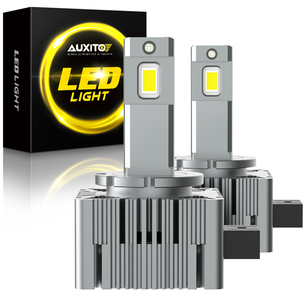 Pair AUXITO D3S D3R LED Headlight Bulbs Kit 6000K White HID Conversion Lamp EOA